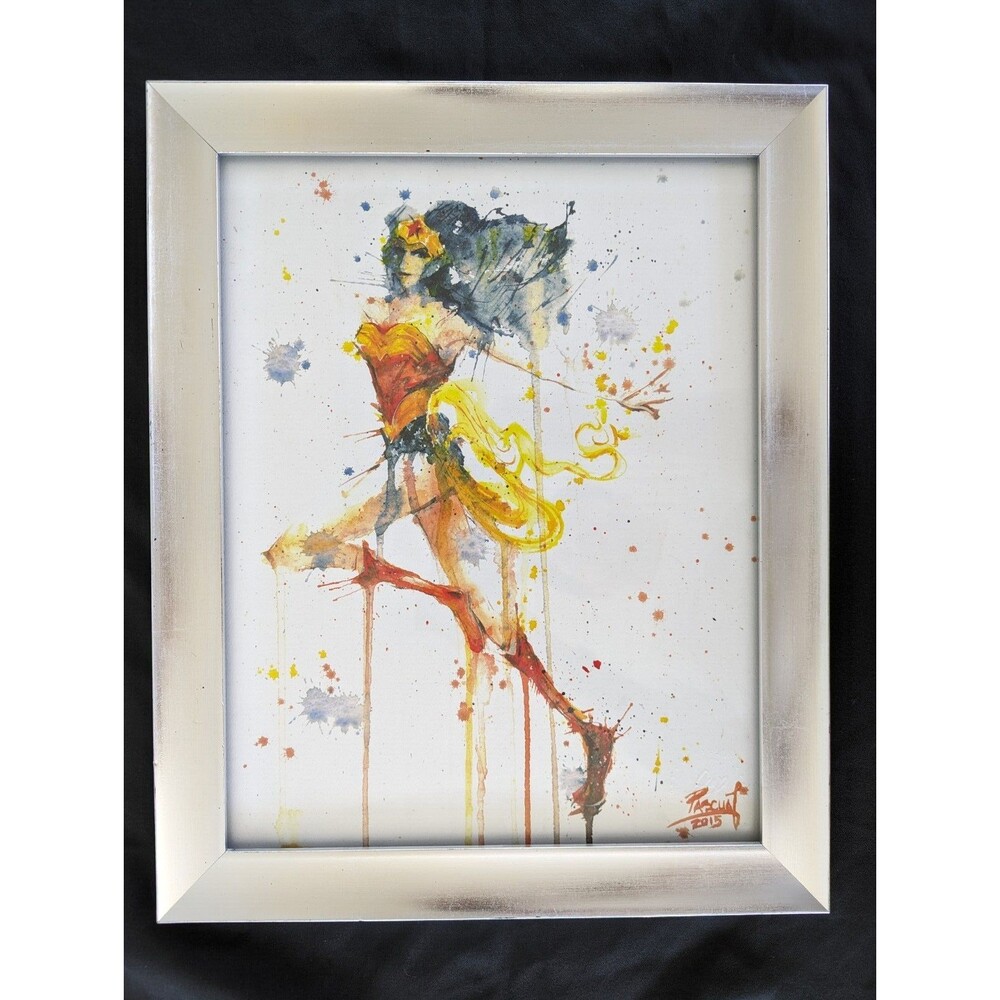 Geoff Pascual Wonder Woman Official Production Watercolor Lithograph 11" x 14"